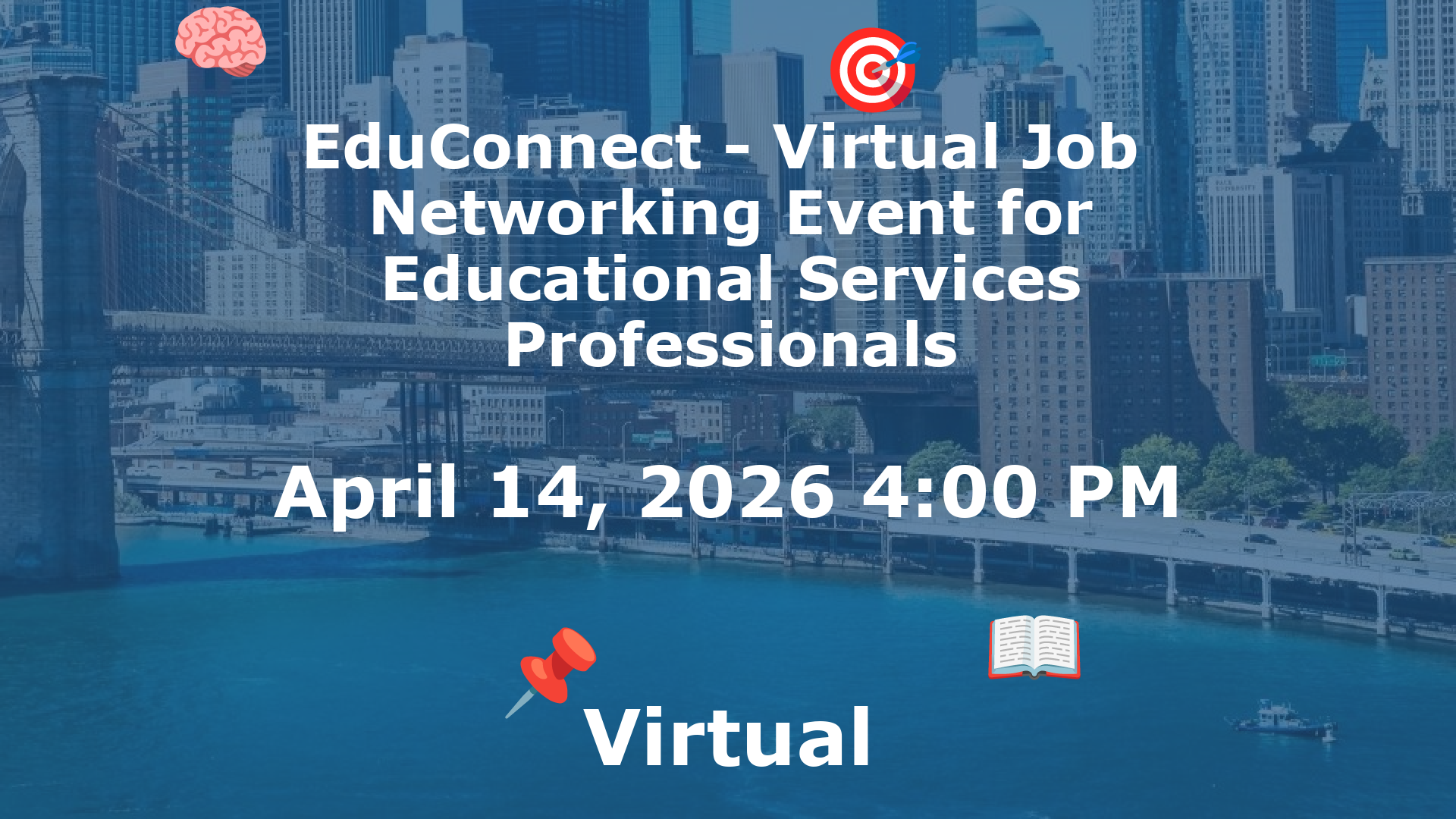 EduConnect - Virtual Job  Networking Event for Educational Services Professionals event image